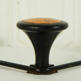 Wall coat rack 3 hooks, black & copper