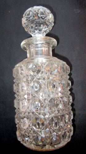 Large Baccarat crystal perfume bottle, Pierreries model, 21 cm