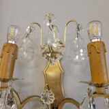 Pair of wall lights with pendants