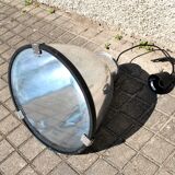 Industrial Workshop Pendant Lamp in Vintage Metal and Glass