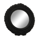 Black tinted plaster mirror 38CM
