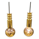 Frimann Goldstar pendant lights made by Philips in the 1970s. Model SPYBALL