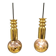 Frimann Goldstar pendant lights made by Philips in the 1970s. Model SPYBALL