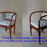 Armchair n°715 by Gustave Siegel for Kohn, 1905. Backhausen
