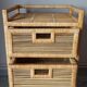 Extra cabinet 3 wicker rattan drawers