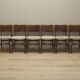 Ensemble de six chaises, design danois, années 1960, fabriquées au Danemark.