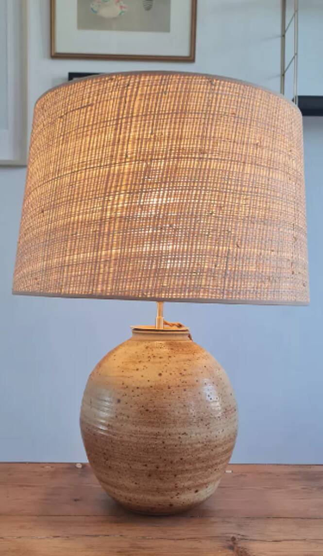 Sandstone lamp circa 1950