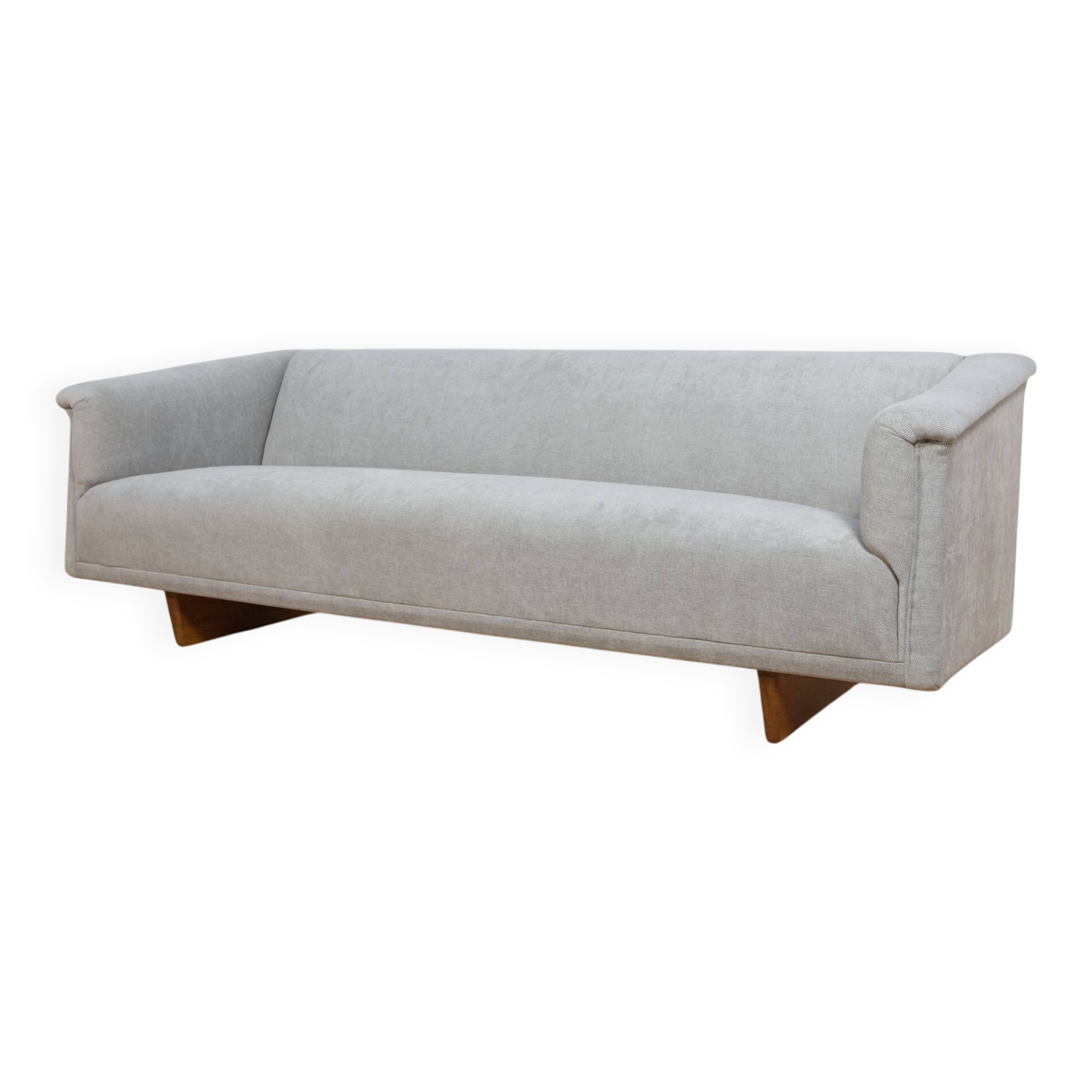 Canapé trois places modèle 4853 de style mid-century moderne par Børge Mogensen pour Tage Kristensen, années 1950.