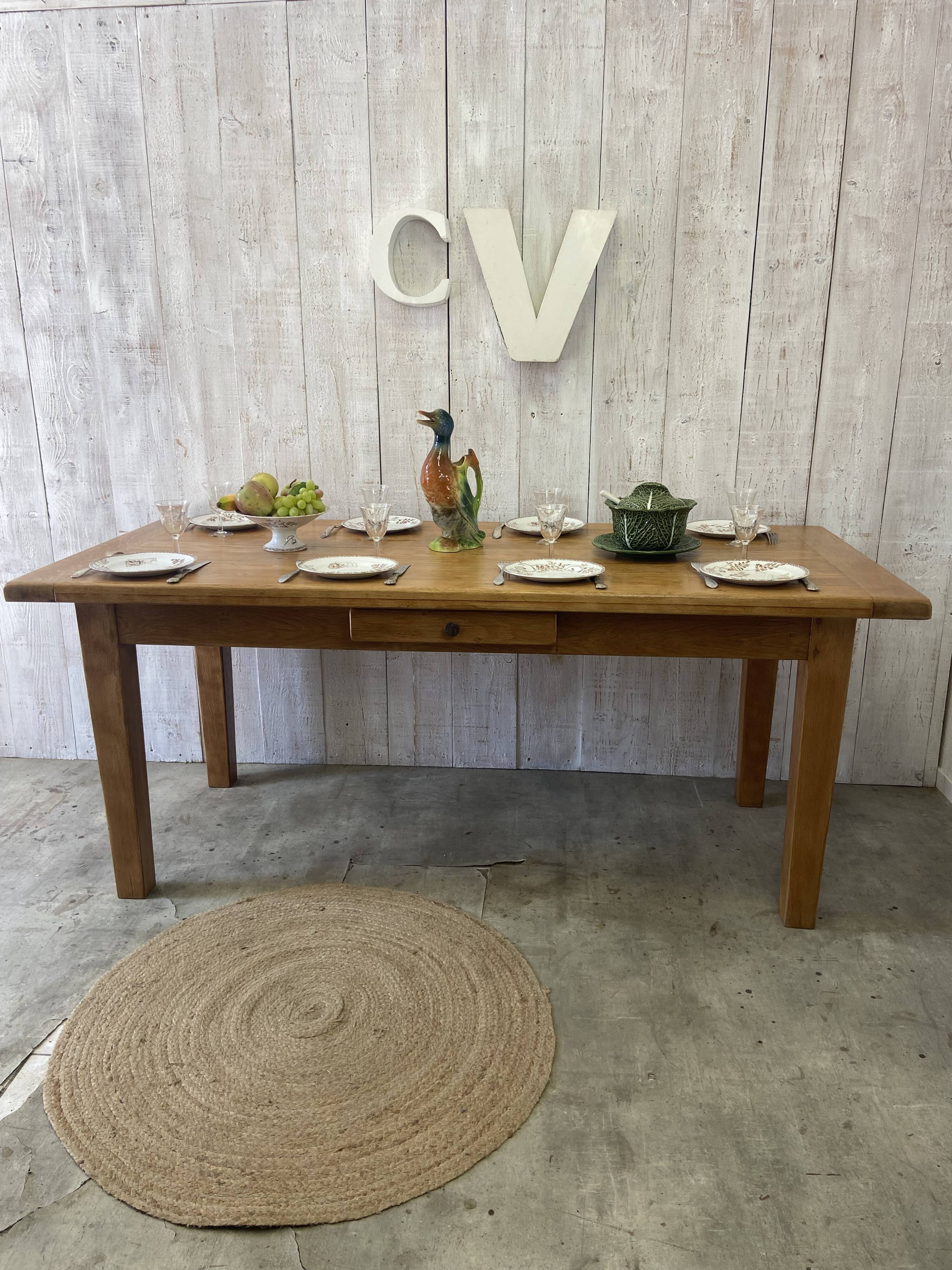 Table de ferme 180/280x80cm