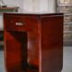 Art Deco mahogany bedside table/occasional unit with lacquered finish, 1930s