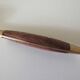 Vintage teak and brass housewife, dessert spoons and forks