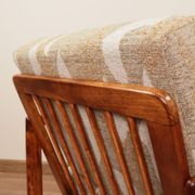 Vintage armchair with cushions, designed by Zenon Bączyk, Poland, 1960s.