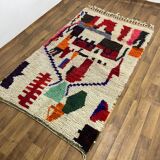Handmade pure wool Moroccan rug 3x2 m
