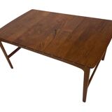 Table basse scandinave en teck massif par Yngvar Sandström - 1960