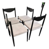 Set of 4 Baumann “Silva” chairs, Scandinavian, 1970s
