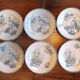 6 flat plates in Terre de Fer Choisy le Roi HB service Provençal Lot 3