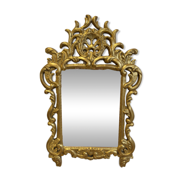 Miroir style Louis XV en bois doré sculpté — Beyit