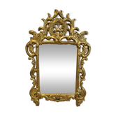 Miroir style Louis XV en bois doré sculpté