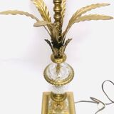 Pied de lampe palmier dattier cristal