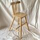 Children's wooden high chair