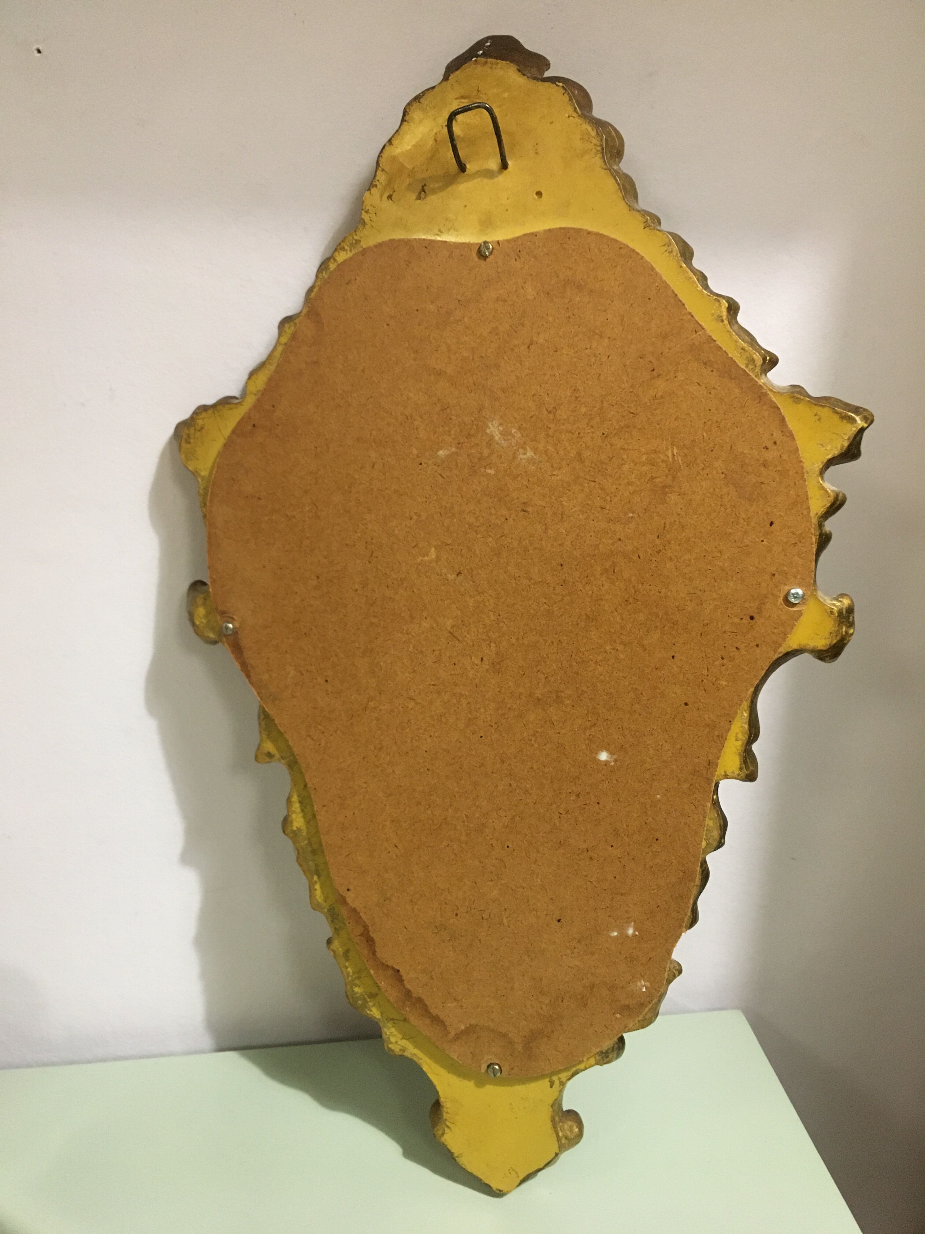 Golden baroque mirror