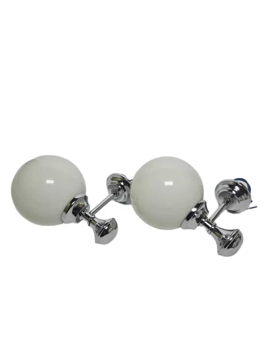 BTJ pair of wall lamps in Art Deco style