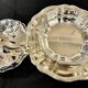 Christofle Gallia vegetable dish and its silver-plated serving platter.