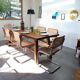 Dining room table farm and 6 chairs style breuer