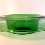 Bol de centre en verre soufflé à la main vintage, Empoli, Italie, années 1970