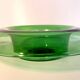 Vintage Hand Blown Green Glass Centerpiece Bowl, Empoli, Italy, 1970s