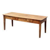 Grande table en noyer massif