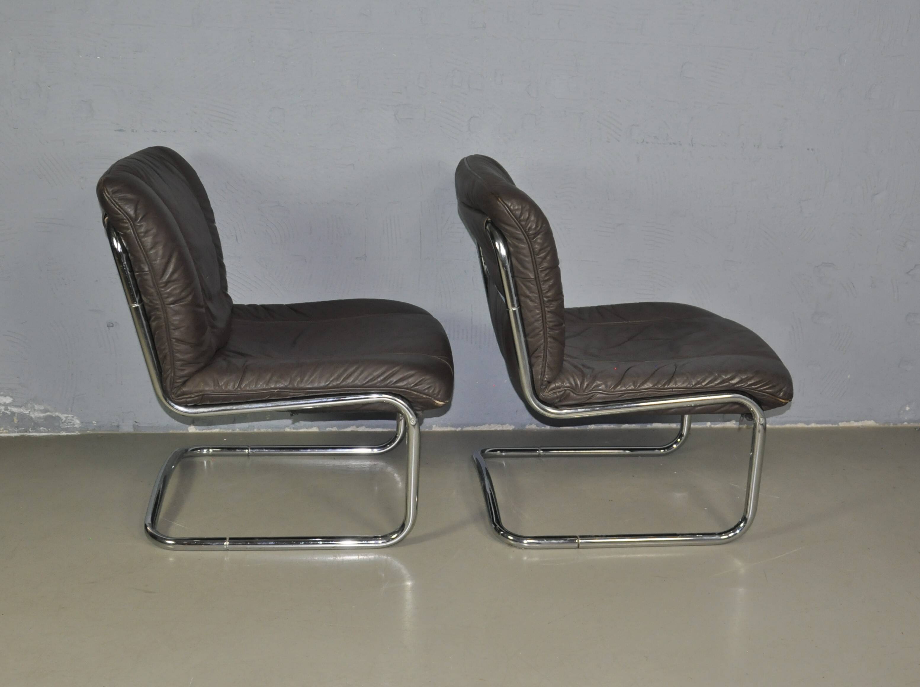 Vintage buisframe stoelen