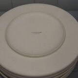 6 assiettes plates rondes olive collection Nara de Playground.