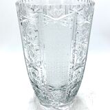Midcentury Crystal Vase, Poland, 1960s.