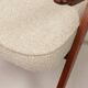 Fauteuil Bouclè de J. Chierowski, 1960 Pologne, Fauteuil en bois Design scandinave