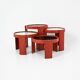 Nest tables model 780 by Gianfranco Frattini for Cassina, 1960s.
