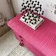 Commode rotin rose vintage