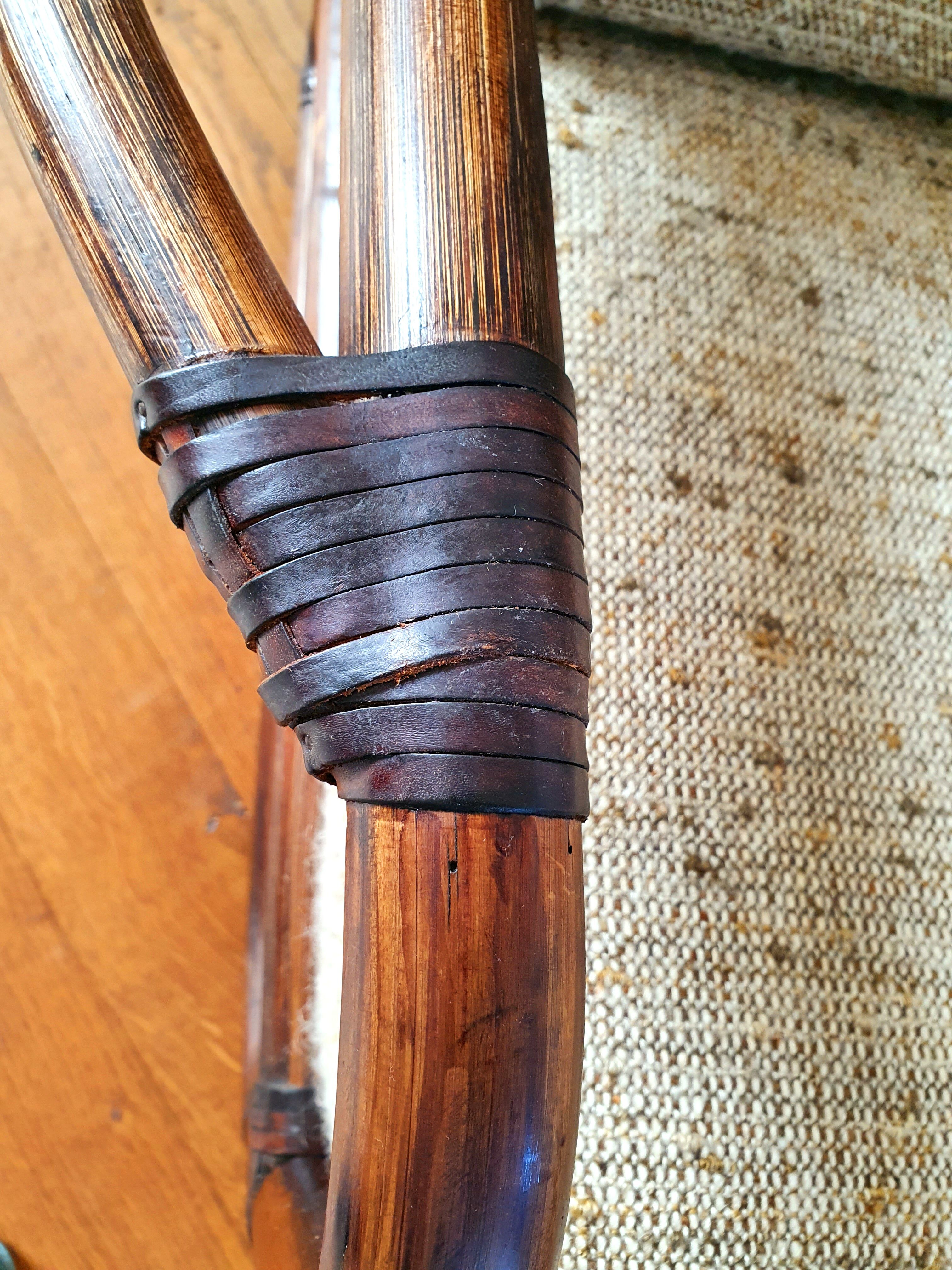 Vintage rattan armchair