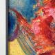 Abstract - The Samurai, oil on wood panel signed 1989