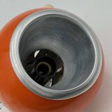 Lampe globe oculaire orange vintage des années 1970 en chrome – Design Space Age