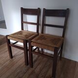 Pair of rope chairs brutalities.