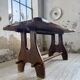 Dining table in solid olive wood Maison Skela 1960