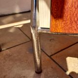 Pair of chrome boarding bedsides