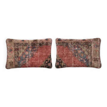 Set of 2 vintage Turkish cushion covers 41x58 cm