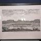 Gravure ancienne architecture et jardin