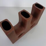 Dutch studio ceramic vase by Marius & Hugo Van Woerden for Vest Keramiek, 1970s