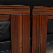 Rare rosewood 3-seater sofa by Afra e Tobia Scarpa for Maxalto