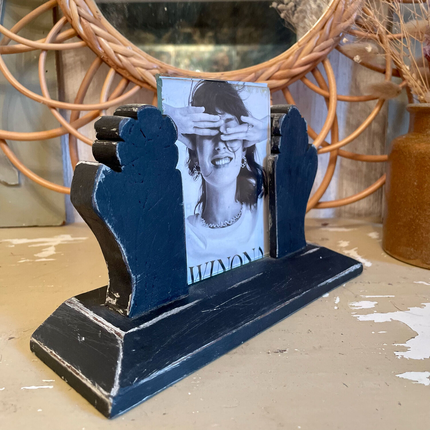 Art Deco wooden photo frame
