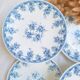 Blue Rivanel flat plates from the 1950s.