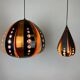 Set de 3 suspensions goutte par Werner Schou pour Coronell Electrical Danemark 1960